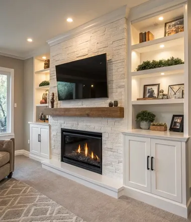 Fireplace TV installation Tampa