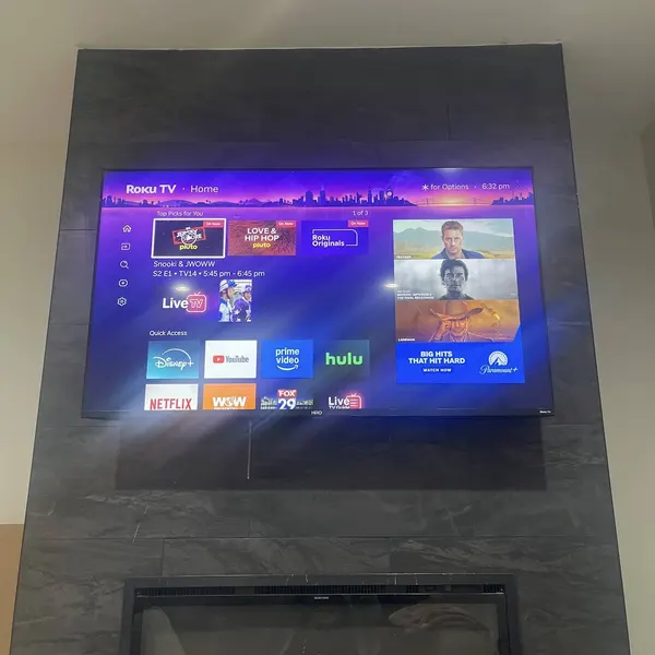 TV mounted on wall Tampa