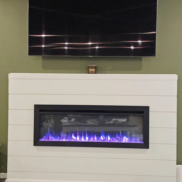 TV above fireplace Tampa